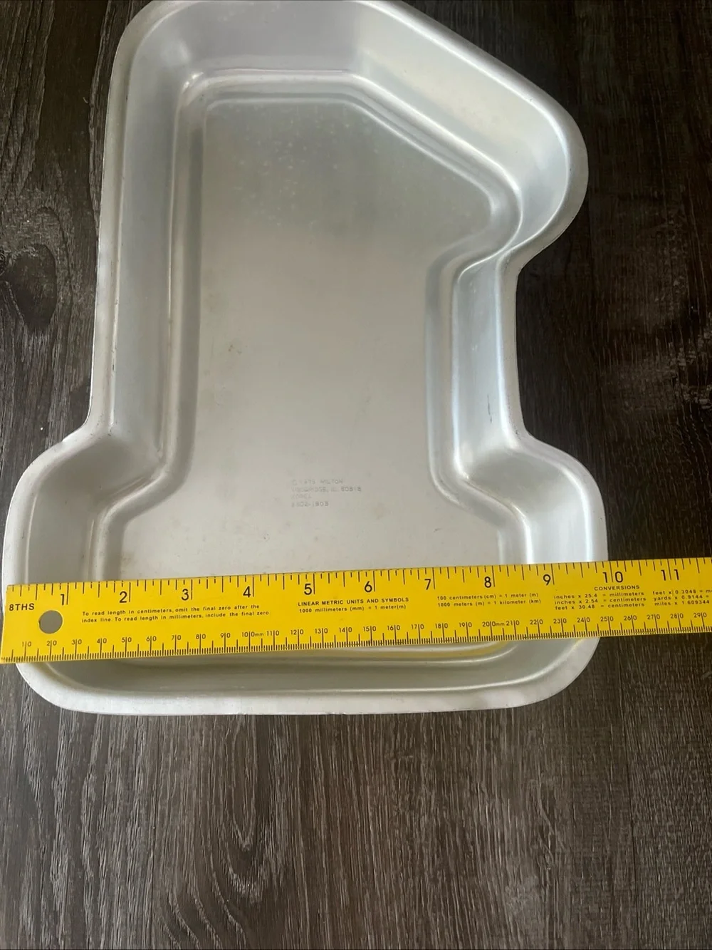 Wilton Silver Number 1 Cake Pan